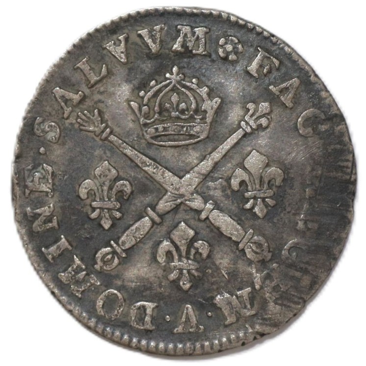 France - Louis XIV (1643-1715), 10 sols aux insignes, 1705, A (Paris)