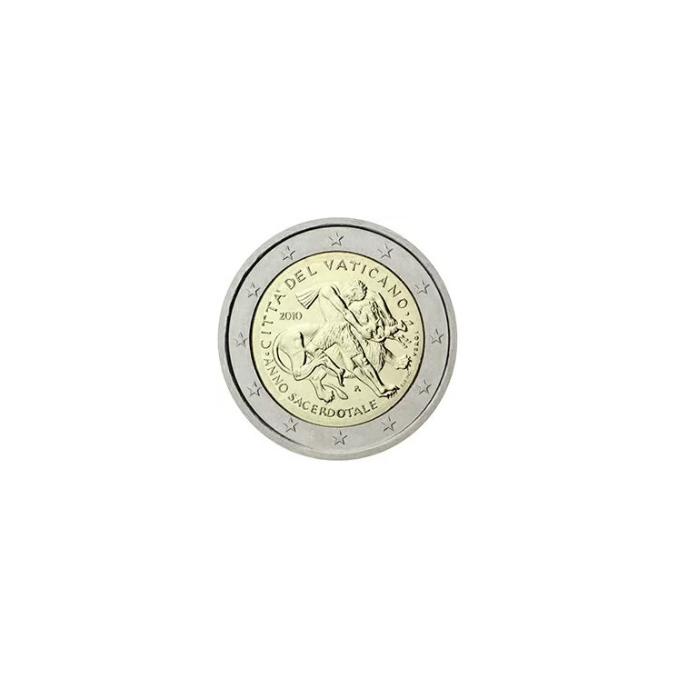 2010 - Vatican, 2 euros L'année des Prêtres (Pièce seule)