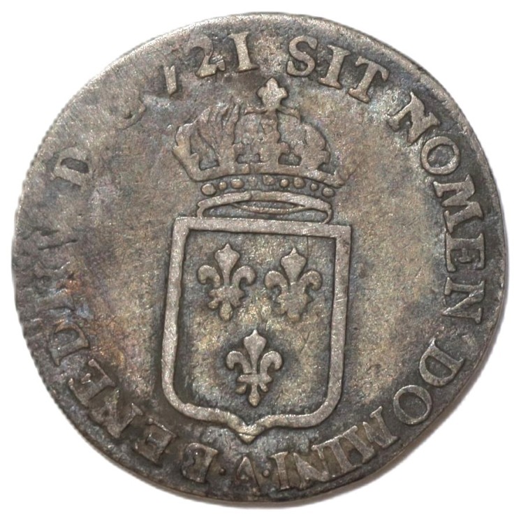 France - Louis XV (1715-1774), 1/6 d'écu, 1721, A (Paris)