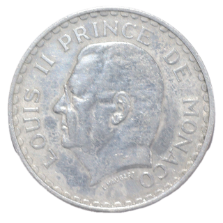 Monaco - Louis II (1922-1949), 5 Francs, 1945