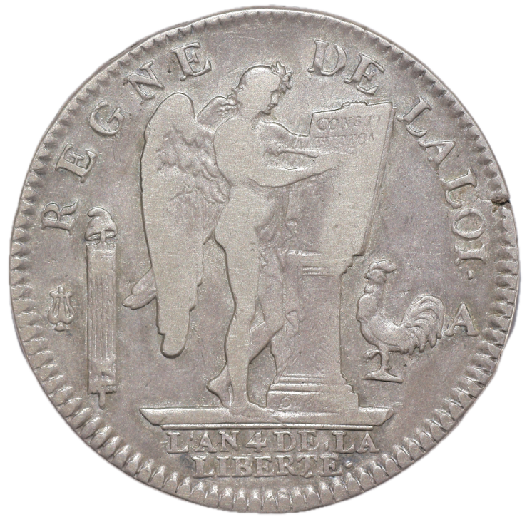 France - Louis XVI (1774-1793), Constitutionnel, Ecu de 6 livres, 1792, A (Paris)