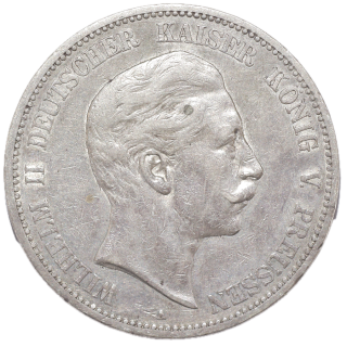 Allemagne - Guillaume II de Prusse (1891-1908), 5 Mark, 1899