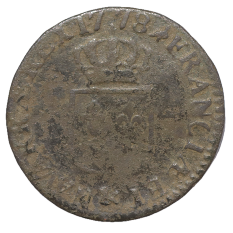 France - Louis XVI (1774-1793), 1/2 sol, 1778, & (Aix en Provence)