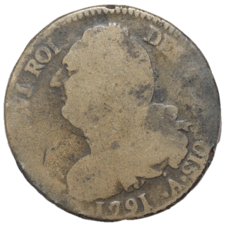 France - Louis XVI (1774-1793), 2 Sols, 1791, A (Paris)