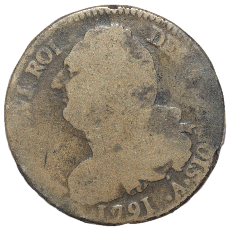 France - Louis XVI (1774-1793), 2 Sols, 1791, A (Paris)