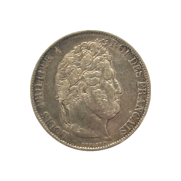 5 Francs 1844 W Louis Philippe I