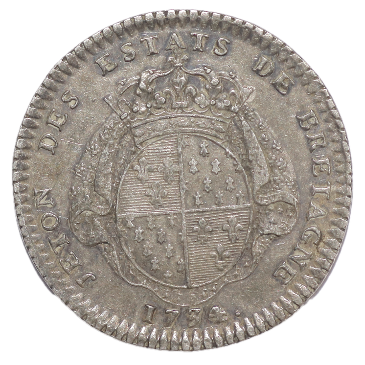 France - Louis XV (1715-1774), Jeton des Etats de Bretagne, 1734