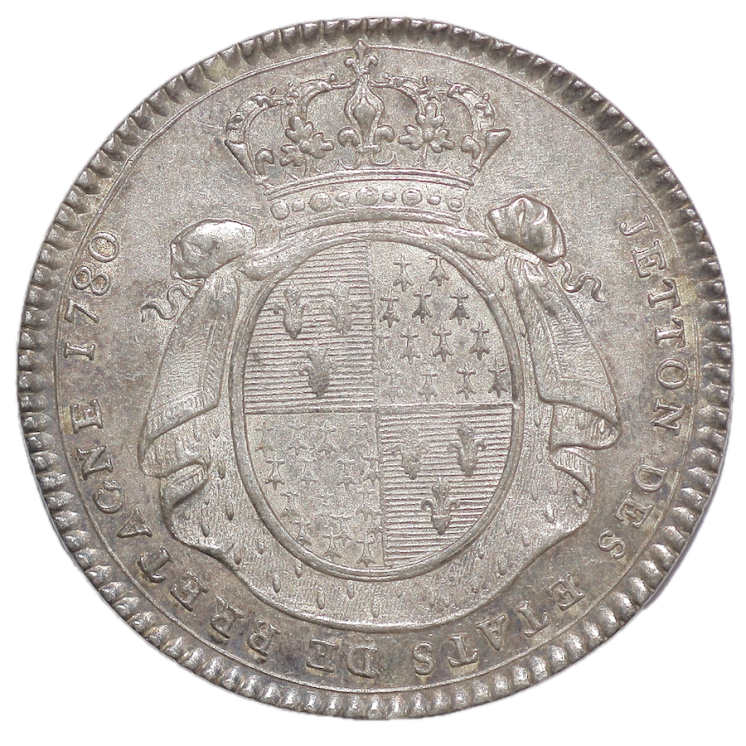 France - Louis XVI (1774-1793), Jeton des Etats de Bretagne, 1780
