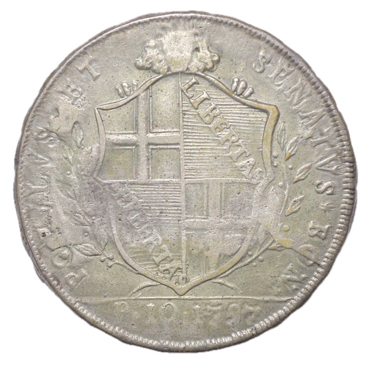Italie - République de Bologne (1796-1797), Scudo de 10 Paoli, 1797