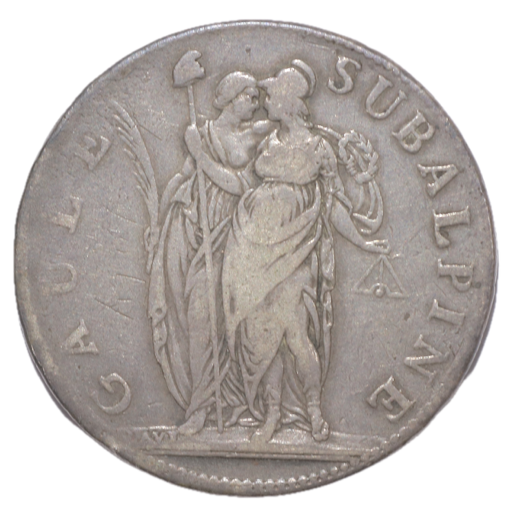 Italie - Gaule Subalpine (1800-1802), 5 Francs, AN 10