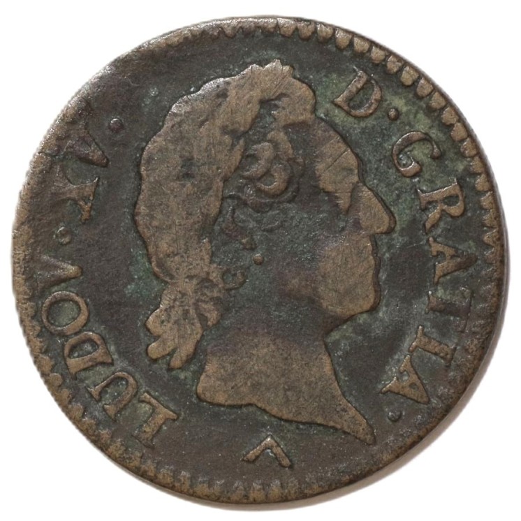 France - Louis XV (1715-1774), Demi sol à la vieille tête, 1770, W (Lille)