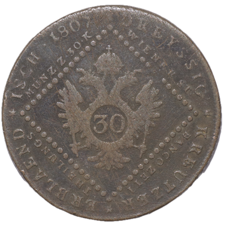 Autriche - François II (1804-1835), 30 Kreuzer