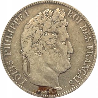 5 Francs 1843 W Louis Philippe I