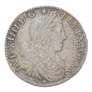 France - Louis XIV (1643-1715), 1/12 d'écu, 1662, D (Lyon)