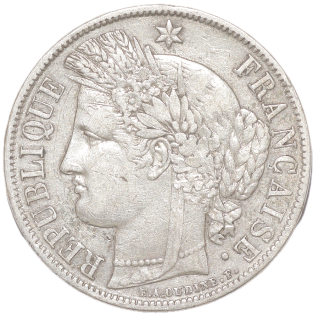 France - IIe République (1848-1852), 5 Francs, 1851, A (Paris)