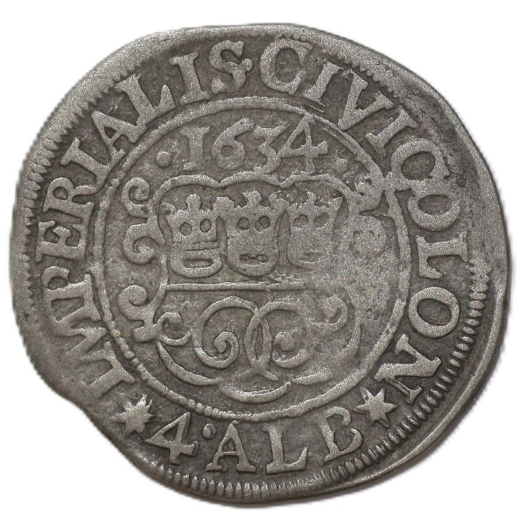 Allemagne - Ferdinand II (1619-1637), Cologne, 4 Albus, 1634