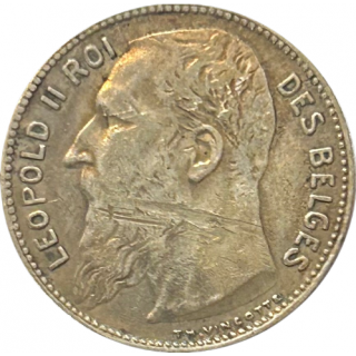 1 Franc 1909 Leopold II Belgique