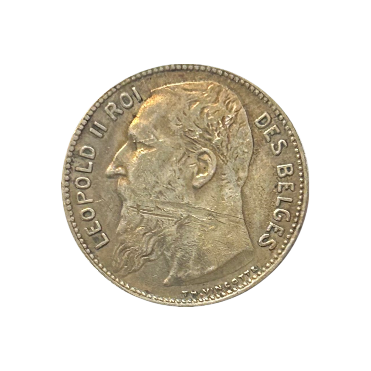 1 Franc 1909 Leopold II Belgique