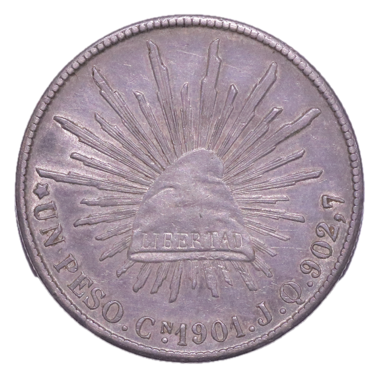Mexique - République, 1 Peso, 1901, Culiacan (CN)