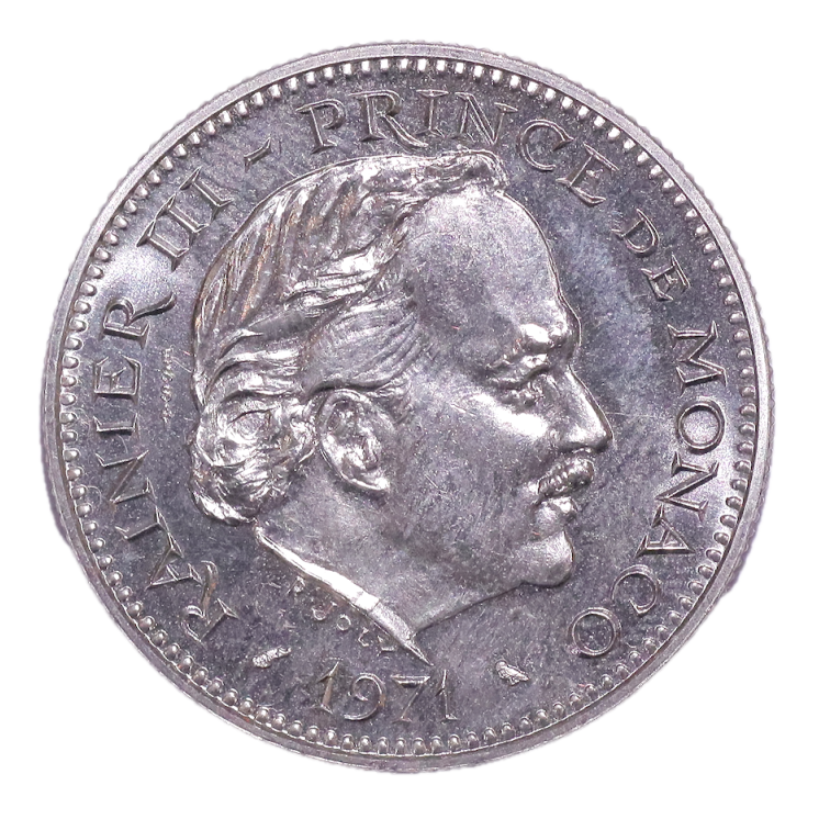 Monaco - Rainier III (1949-2005), 5 Francs, 1971