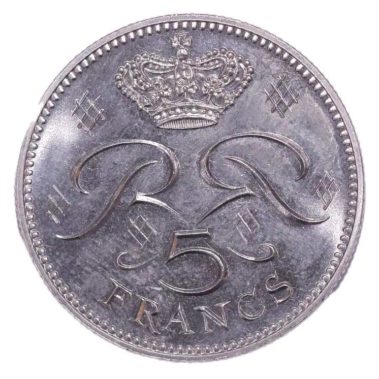 Monaco - Rainier III (1949-2005), 5 Francs, 1971