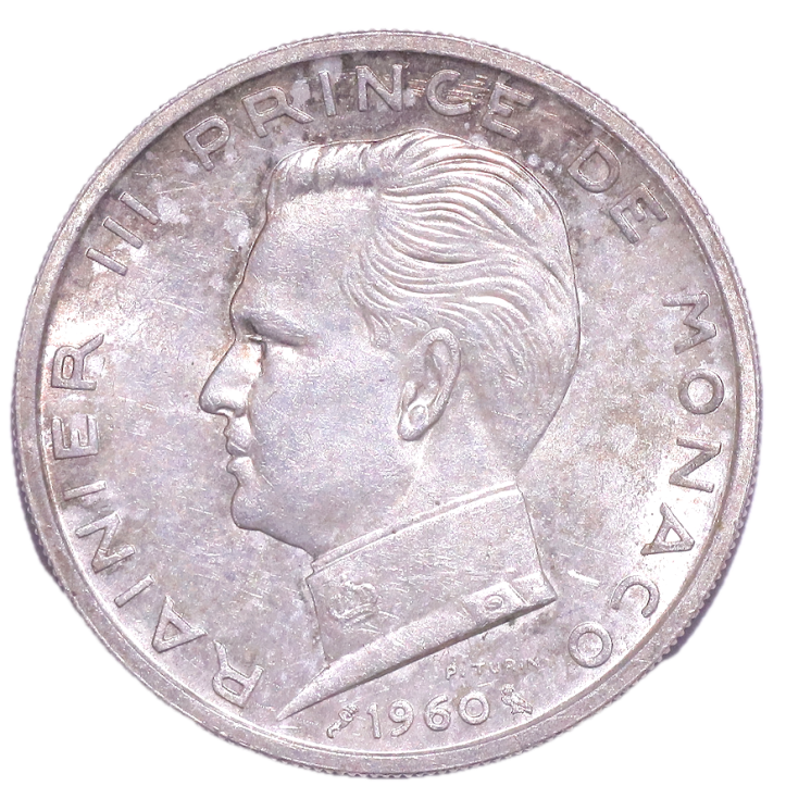 Monaco - Rainier III (1949-2005), 5 Francs, 1960