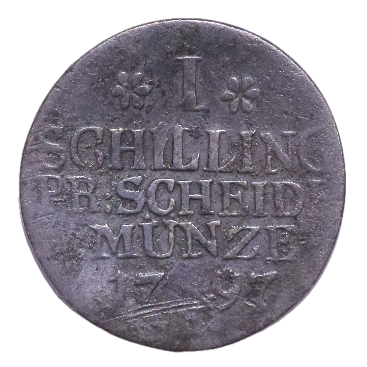 Prusse - Frederich William II (1786-1797), 1 shilling, 1797