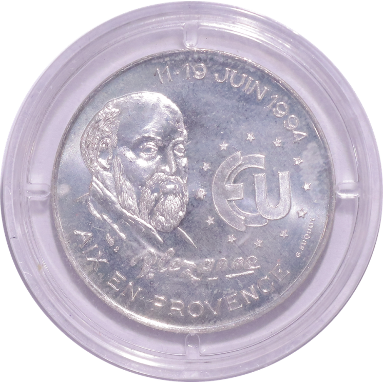 Médaille commémorative de Paul Cezanne en argent