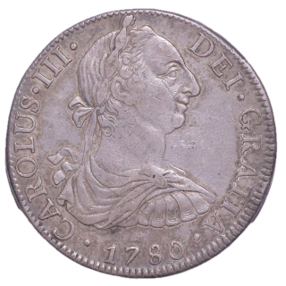 Mexique - Charles III (1759-1788), 8 Réales, 1780, Mexico
