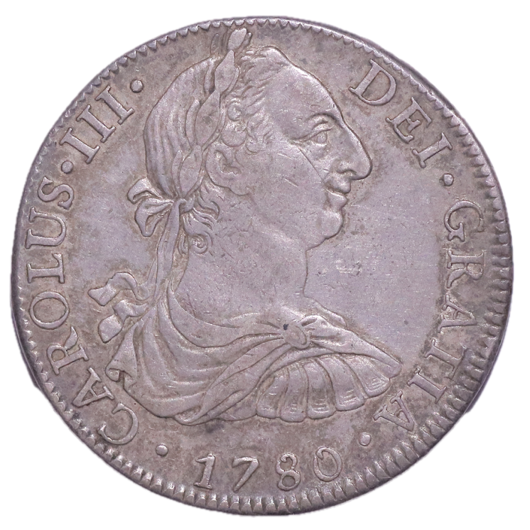 Mexique - Charles III (1759-1788), 8 Réales, 1780, Mexico