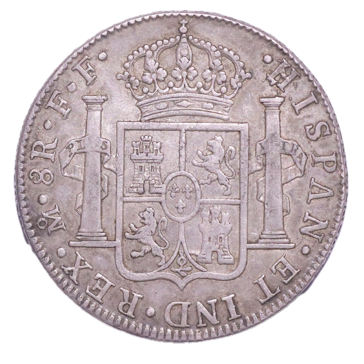 Mexique - Charles III (1759-1788), 8 Réales, 1780, Mexico