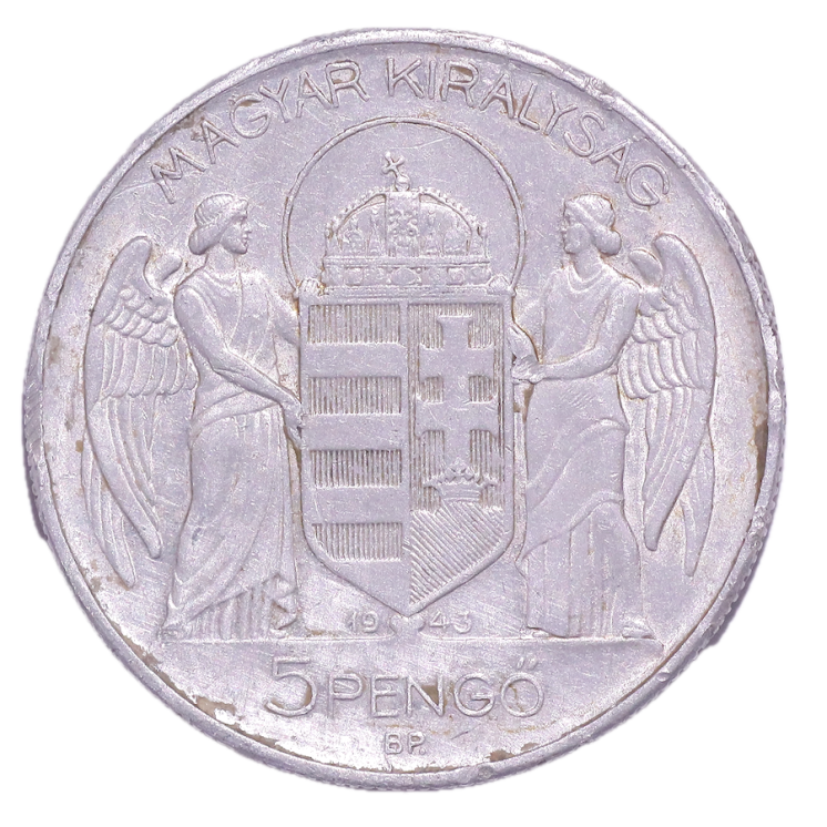 Hongrie - Nicola Horthy (1920-1944), 5 Pengo, 1943