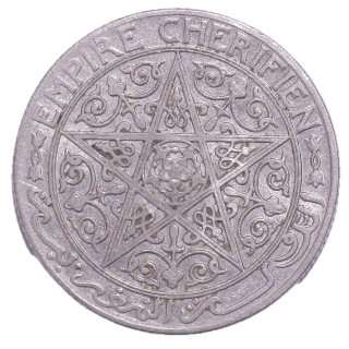Maroc - Youssef Ben Hassan (1912-1927), 1 Franc