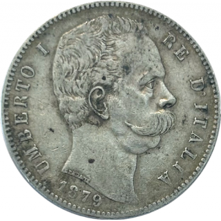 5 Lires 1879 Umberto I Italie