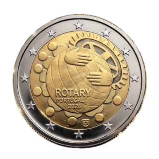 2026 - Portugal 2€ Rotary international, UNC