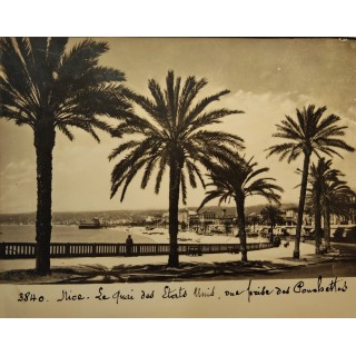 Carte postale - Nice - Le Quai des Etats-Unis, vue prise des Ponchettes