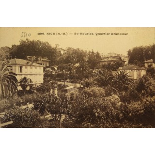 Carte postale - Nice - St-Maurice, Quartier Brancolar