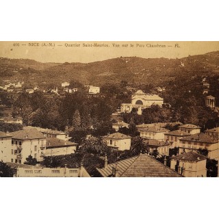 Carte postale - Nice - Quartier Saint-Maurice - Vue sur le Parc Chambrun