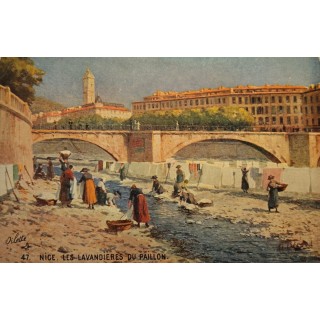 Carte postale - Nice - Les lavandières du Paillon