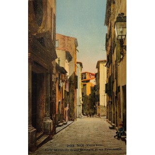 Carte postale - Nice - Porte de l'ancien Grand Séminaire et rue Saint-Joseph