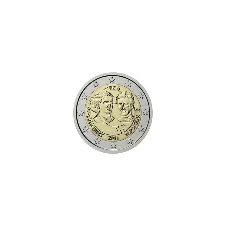 2011 - Belgique, 2 euros centenaire de la Journée internationale des femmes