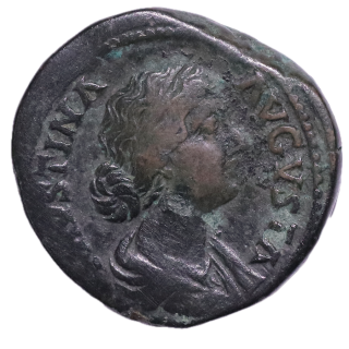 Rome - Faustine Jeune (165 ap J.C.), Sesterce