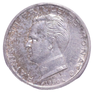 Monaco - Rainier III (1949-2005), 5 Francs, 1960