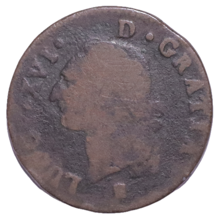 France - Louis XVI (1774-1793), Sol, 1780, K (Bordeaux)