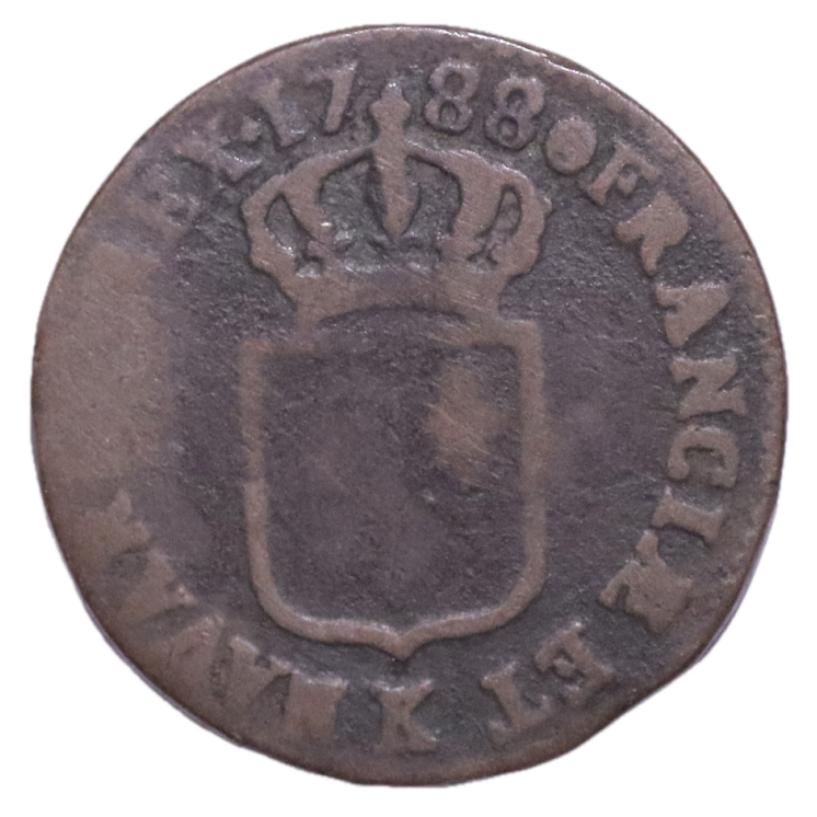 France - Louis XVI (1774-1793), Sol, 1780, K (Bordeaux)