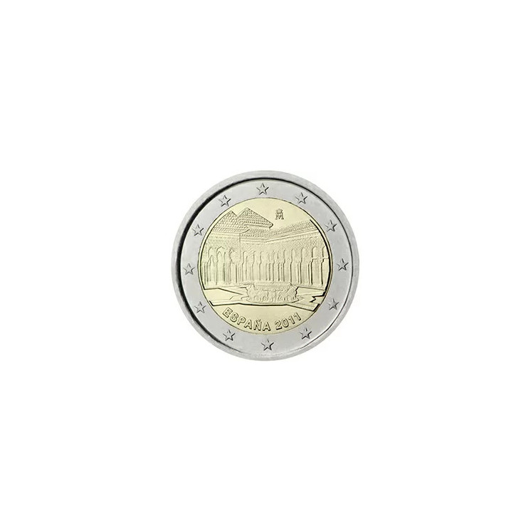 2011 - Espagne, 2 Euros la Cour des Lions, Grenade