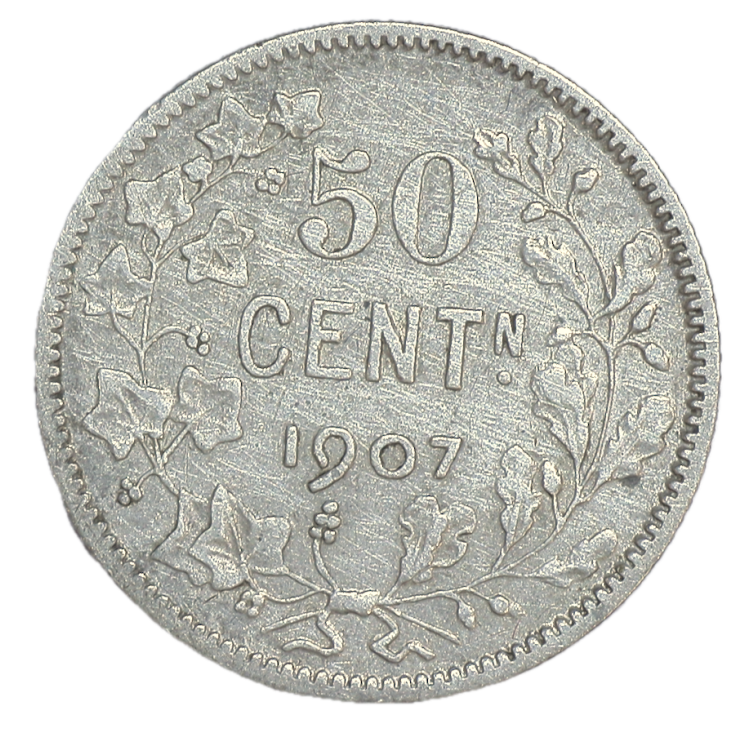 Belgique - Léopold II (1965-1909), 50 centimes, 1907