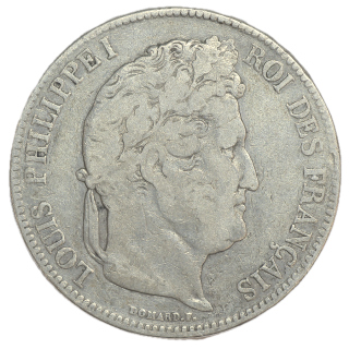France - Louis Philippe Ier (1830-1848), 5 Francs, 1833, T (Nantes)