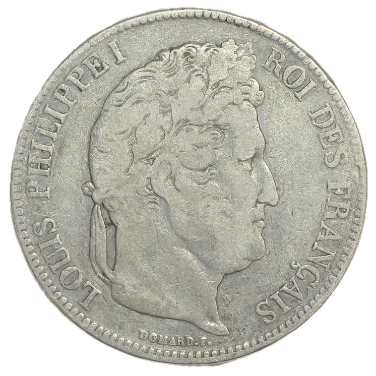 France - Louis Philippe Ier (1830-1848), 5 Francs, 1833, T (Nantes)