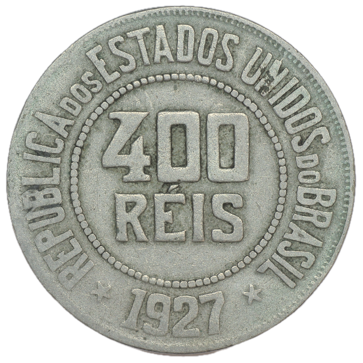 Brésil - République (1889-1967), 400 Reis, 1927